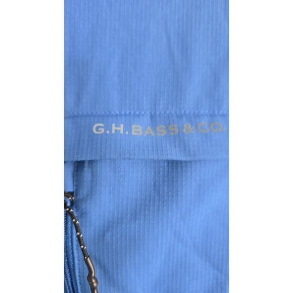 G H Bass & Co Button Up Vented Fishing Shirt Men’s Large Long Sleeve Boating - Picture 3 of 11